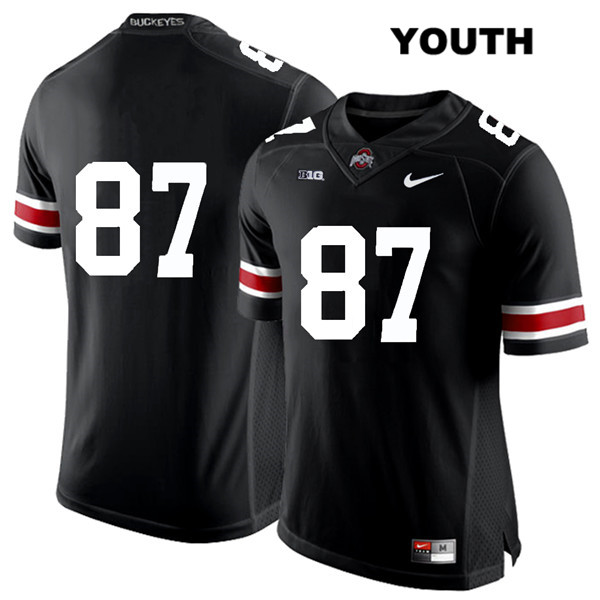 Ohio State Buckeyes Youth Ellijah Gardiner #87 White Number Black Authentic Nike No Name College NCAA Stitched Football Jersey QK19M57ST